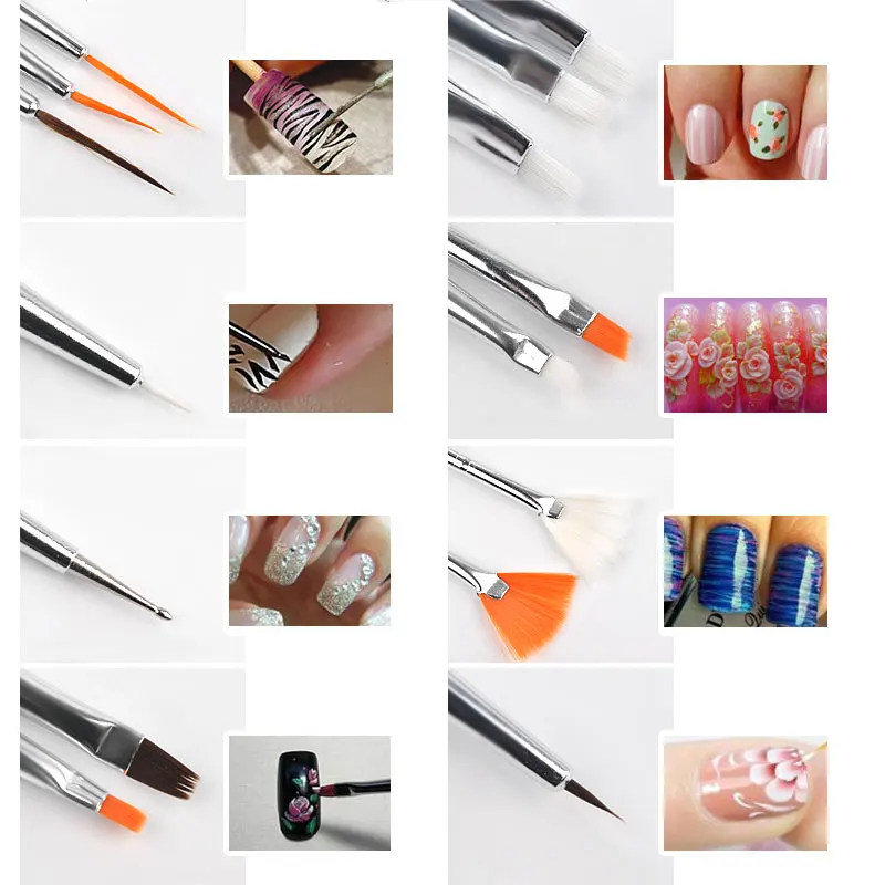 Дизайн ногтей кисточкой. Ногти веером. Узоры на ногтях кисточкой. Кисти для рисования на ногтях. Инструменты для дизайна ногтей.