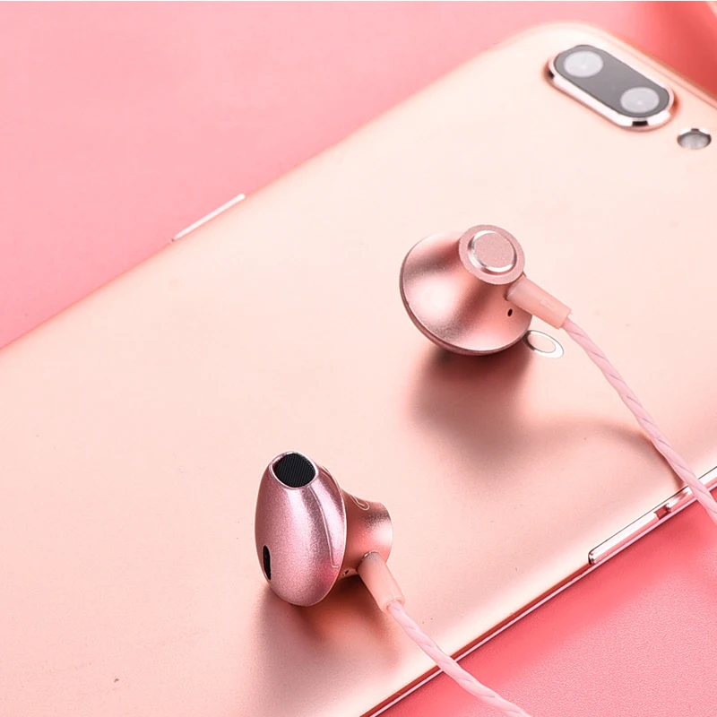 Metal Earphone 3.5mm In-Ear Wired Ear Phones With Microphone Stereo Bass Earbuds For PC computer smartphone Phone MP3 | Электроника