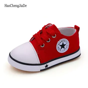 

5 Color Children Canvas Shoes New Kids Sports Shoes for girls boys Breathble Sneakers Fashion star girls boys Baby Toddler shoes
