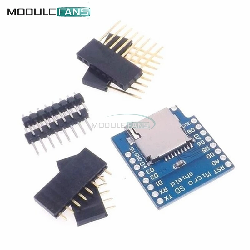 

Micro SD Card Shield For WeMos D1 Mini TF WiFi ESP8266 Compatible SD Wireless Module For Arduino For WeMos D1 Mini