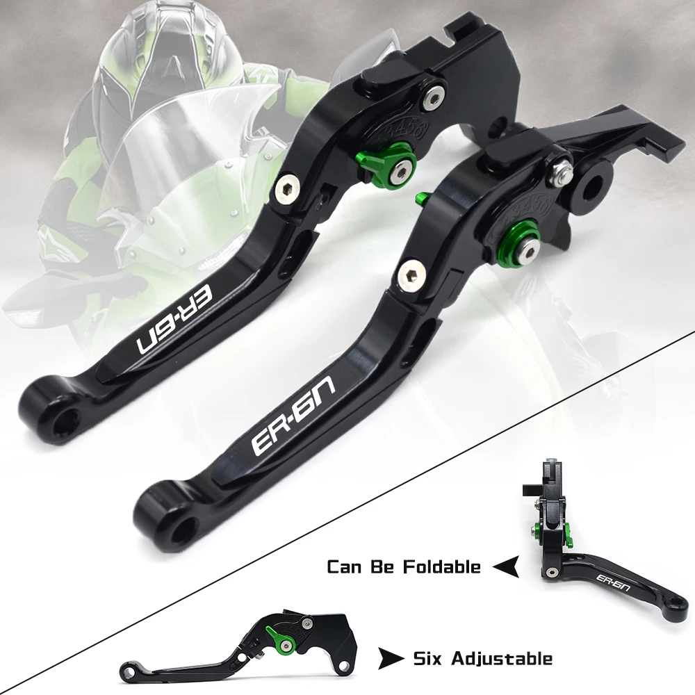 

CNC Motorcycle Accessorie Adjustable Folding/Foldable Extendable Brake Clutch Levers For Kawasaki ninja 650r er6f er6n 2006-2008