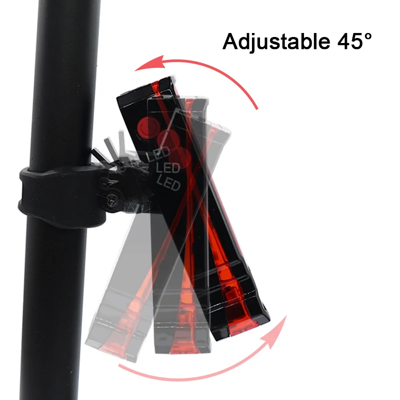 Cheap FTW Bike Tail Light Laser USB Rechargeable Bicycle Rear Back Light Powerful Waterproof for Night Cycling safety LED Lamp TL2291 9