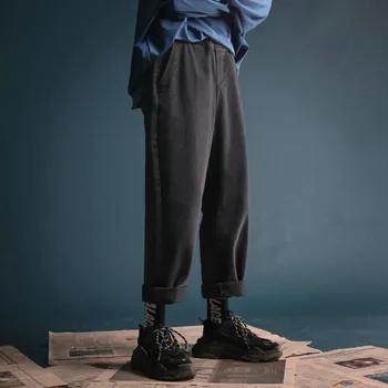 

New Men's Tide Nine Points Pants Casual Street Style Jeans Wild Handsome Student Jeans Spring and Summer New Fashion Pants