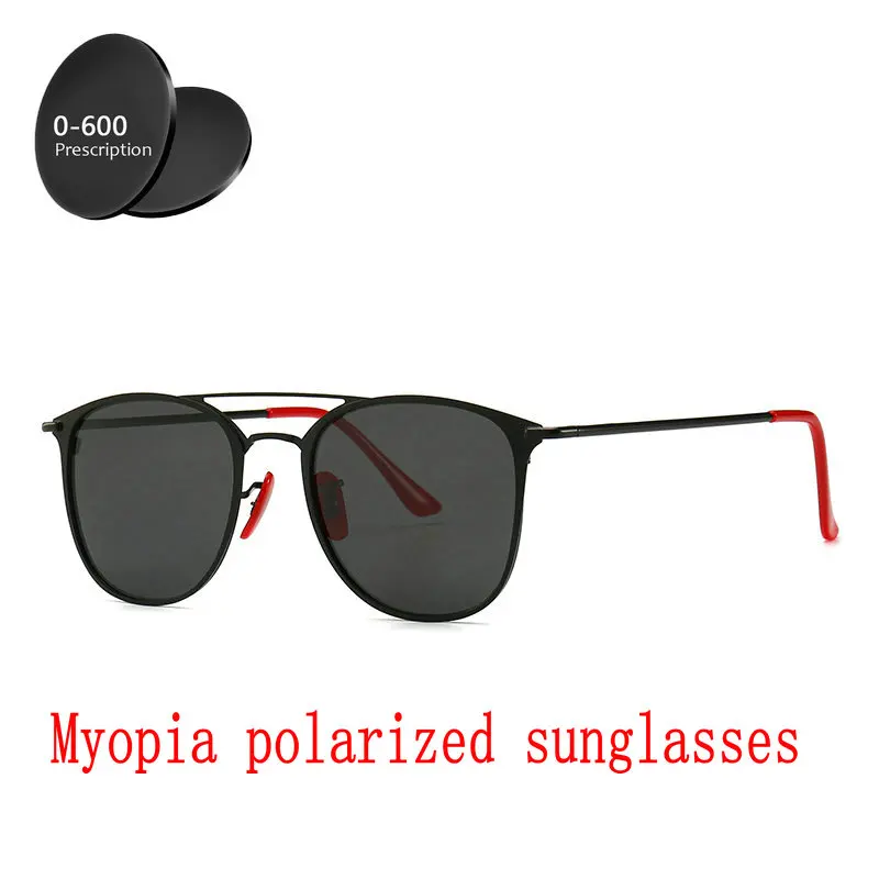 Новые мужские wo мужские поляризованные солнцезащитные очки на заказ близорукость минус рецептурные линзы-1. 0 до-4,0 мужские солнцезащитные очки с коробкой FML