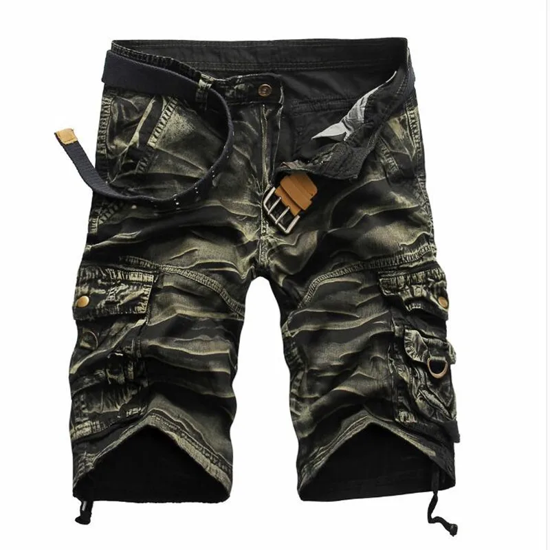 Discount 8 color 2019 New Casual Cargo Shorts Men Camouflage Mens Shorts Outwear Summer Hot Sale Quality Cotton Brand Clothing size 29-38