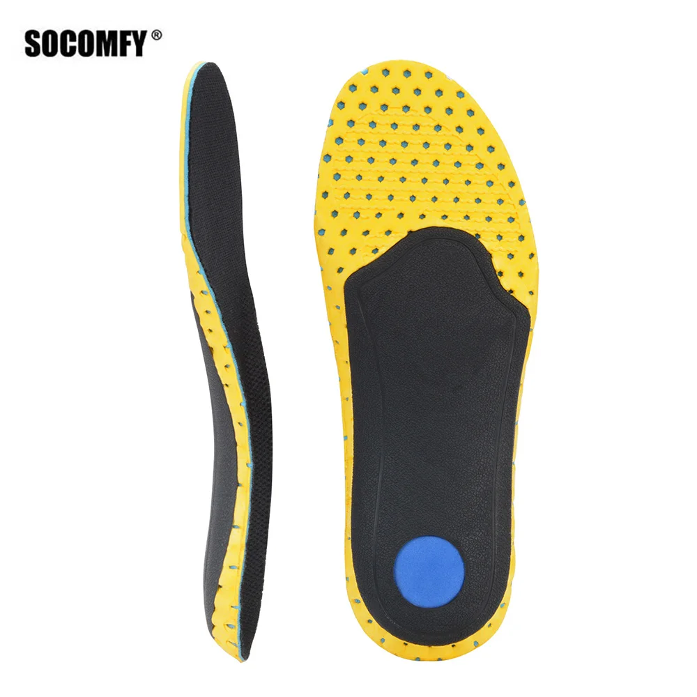 SOCOMFY التهاب اللفافة الأخمصية قدم النعال قوس يدعم تقويم العظام إدراج تخفيف أقدام مسطحة القدم الألم النعال أحذية رياضية