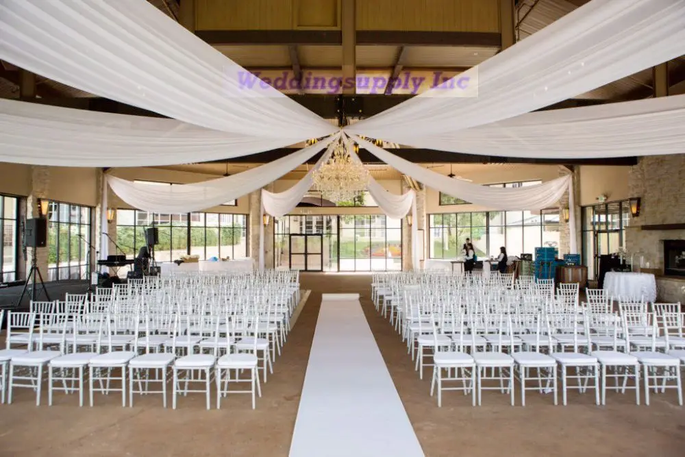 70cmx10m Ceiling Drapes Roof Drape Ice Silk Fabric For Wedding