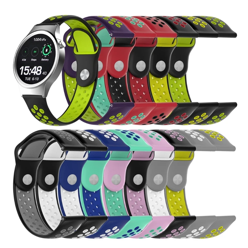 

18mm Silicone Watch Band Wrist Strap For Withings Steel 36mm Huawei Watch 1st S1-M30
