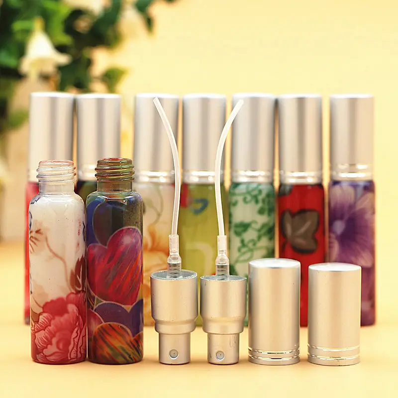 Download 50pcs/lot 10ml Mini Decal Glass Bottle Spray Atomizer ... Yellowimages Mockups