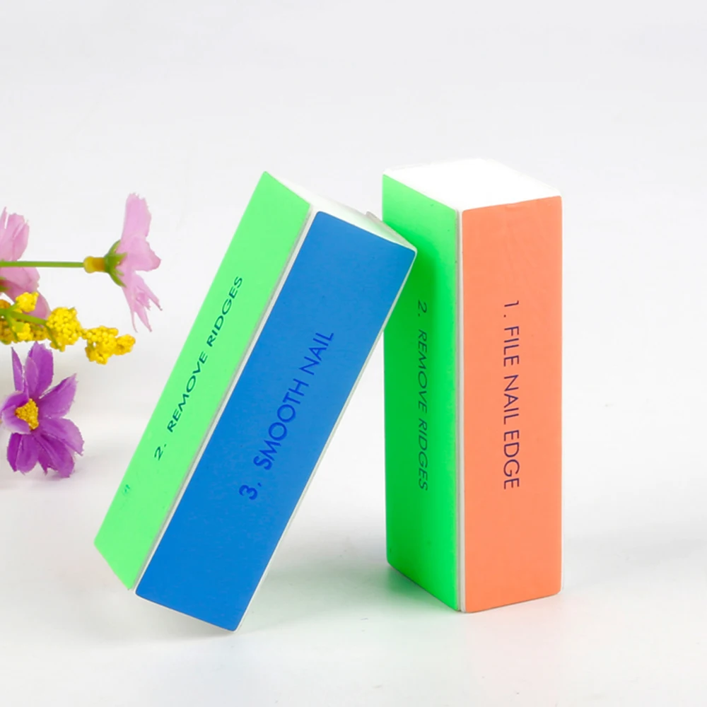 

2019 Creative Tofu Block Polishing Strip All-Round Polished Nail File 4 Sides Using High Quality Wear-Resistant Nail Polish