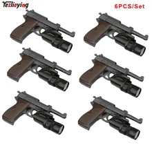 6PCS/Set 1/6 Scale WWII Walter P38 P-38 Pistol Gun Weapon Model Toys For 12 6PCS/Set 1/6 Scale WWII Walter P38 P-38 Pistol Gun Weapon Model Toys For 12