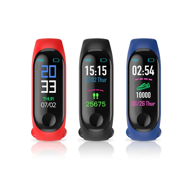 

2019 New Watch Bracelet Heart Rate Blood Pressure Monitoring Waterproof Watches Step Counter Bluetooth Sports Wristwatch