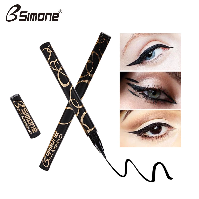 

Easy to apply new brand eyeliner precision bright black anti-sweat cosmetics matte tone lasting smooth tool