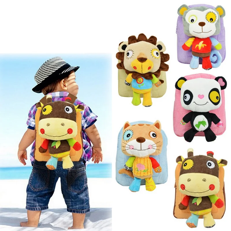 Infant Cute Baby Kids Snack Backpack Preschool Children Plush Nursery