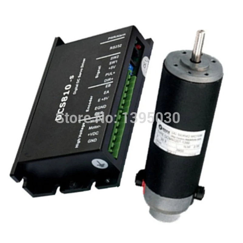 

(Drive+Motor) 1Set 120W DC Servo Drive DCS810S + Motor DCM50207-1000 Brush DC18-80V 30.3VDC 120W 2900RPM