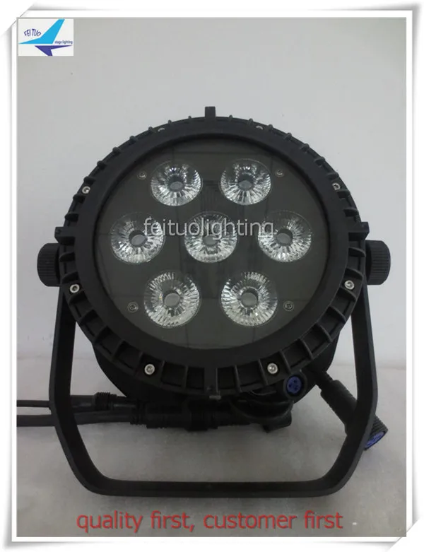 

A- 8/lot 7x15w rgbaw 5in1 ip65 par led DJ Stage Church Lighting OUTDOOR LED Par Fixture