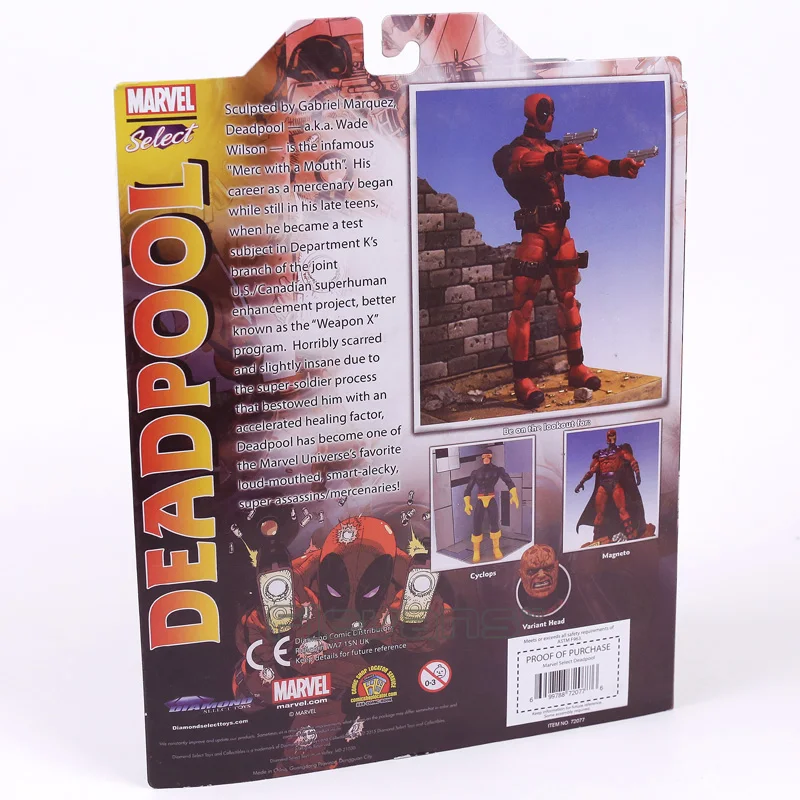 Marvel выберите Дэдпул Специальное Коллекционное издание фигурка модель игрушки 18 см