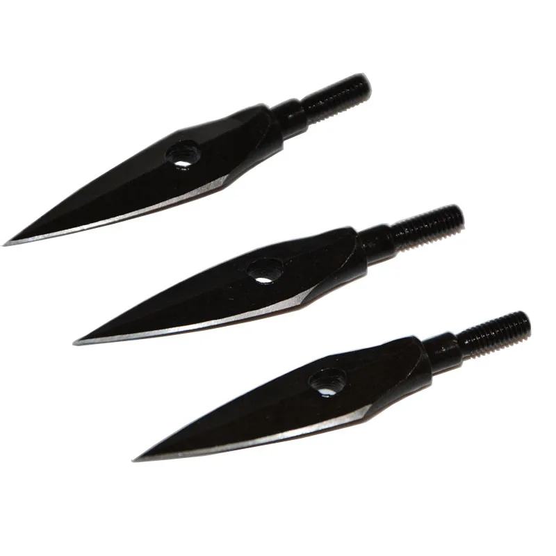 3pcs Archery Hunting Broadhead 2 Blades Steel Arrow Tips Crossbow