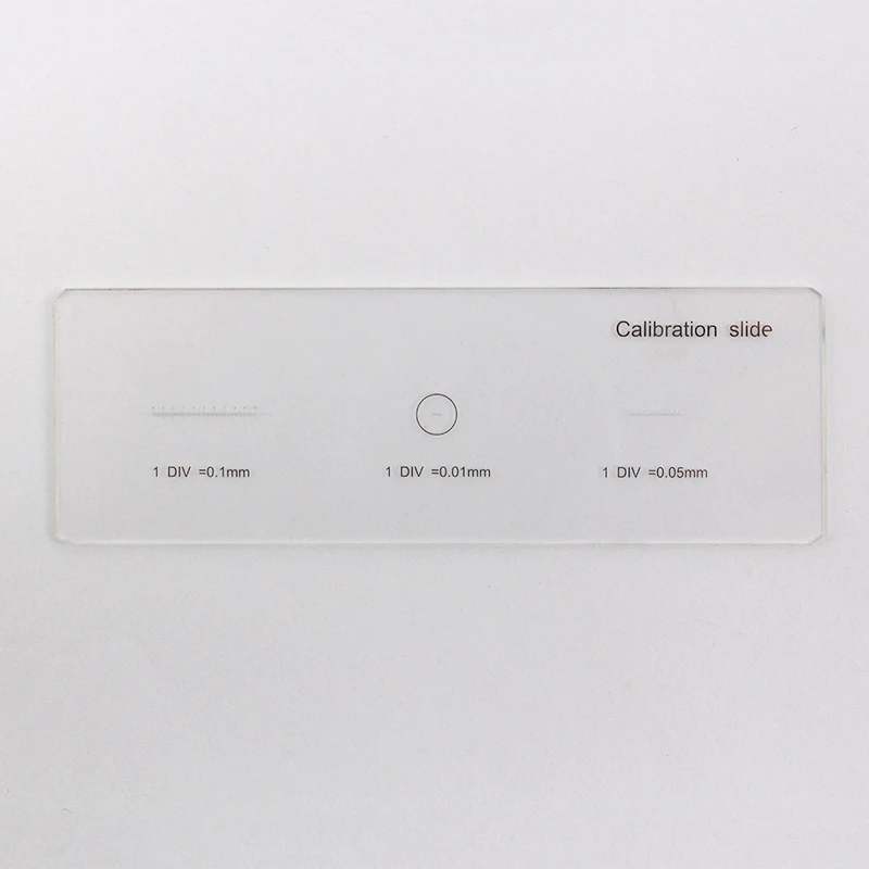 Scale Ruler 0.1 0.05 0.01 mm Stage Micrometer Calibration Slides with 3 Measurement Scales for Microscope Optical Glass