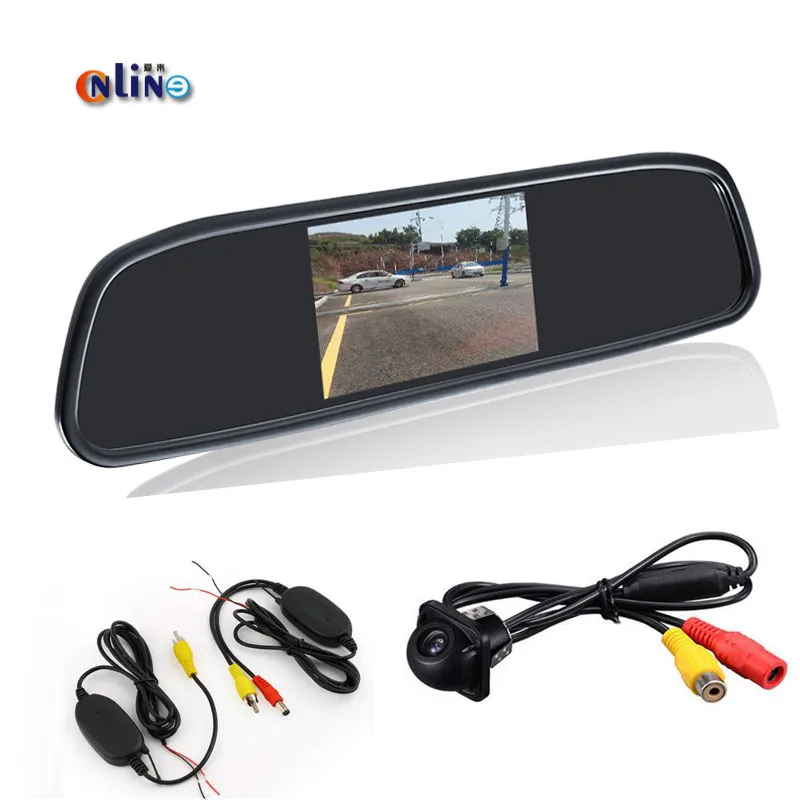 Car electronics 2.4G Wireless High Resolution 4.3" Color TFT Lcd Car
