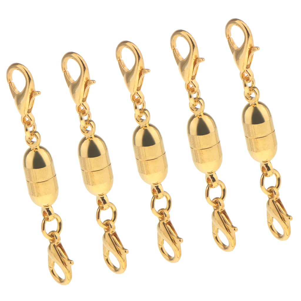 5 Pieces/Lot Two End Lobster Clasp Hook for Jewelry Converter Clasps Peanut Shape Fastener Lobster Claw Jewelry Findings