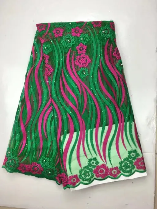 

African French Embroidered Net Lace Fabric High Quality Nigerian Laces Fabric Bridal French Tulle Lace Fabric yd026