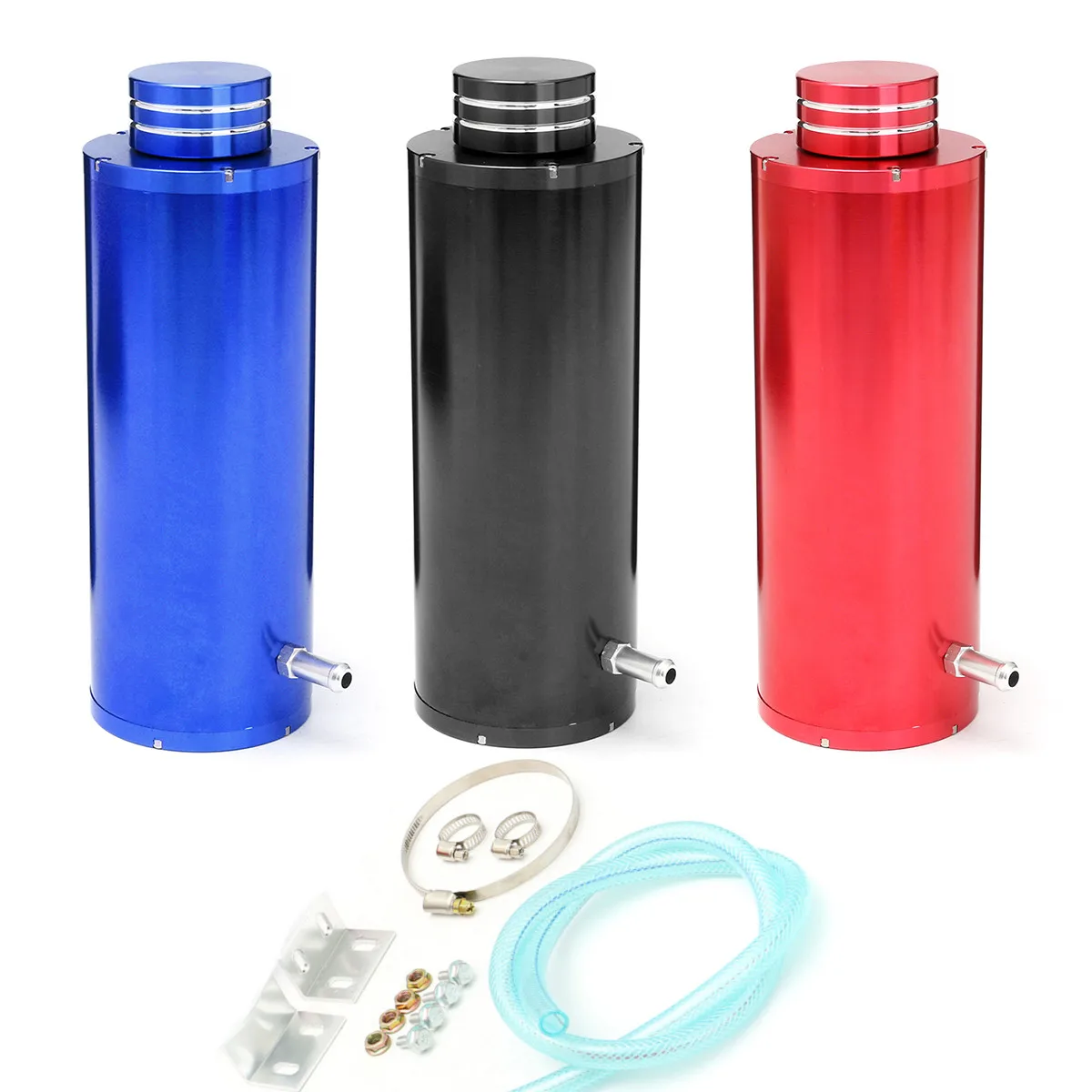 Universal Aluminum Radiator Coolant Overflow Oil Catch Tank Reservoir