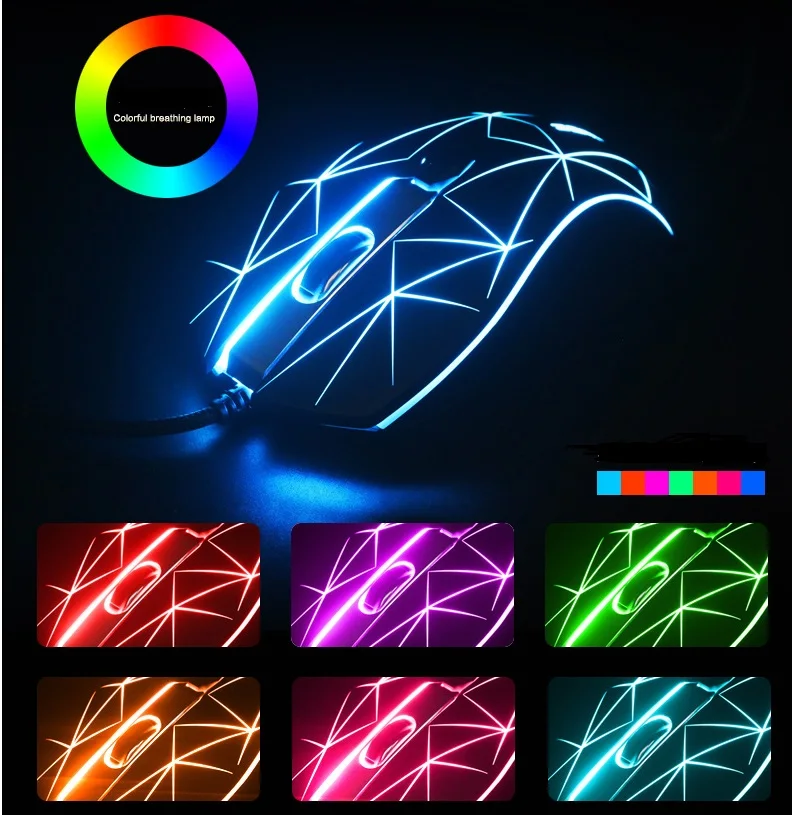 Metoo originais Xiaopaozhuangjia Wired Gaming Mouse Óptico