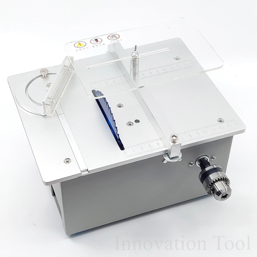 Многофункциональная Настольная мини-пила, деревообрабатывающая скамейка, DIY хобби, модель, режущий инструмент, B10, сверлильный патрон, регулируемая скорость, двойной двигатель