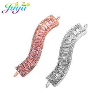 

Jewelry Findings Components CZ Rhinestone Connector Charms Lobster Chains Earrings Hooks For Women Fashion Jewelry DIY Making