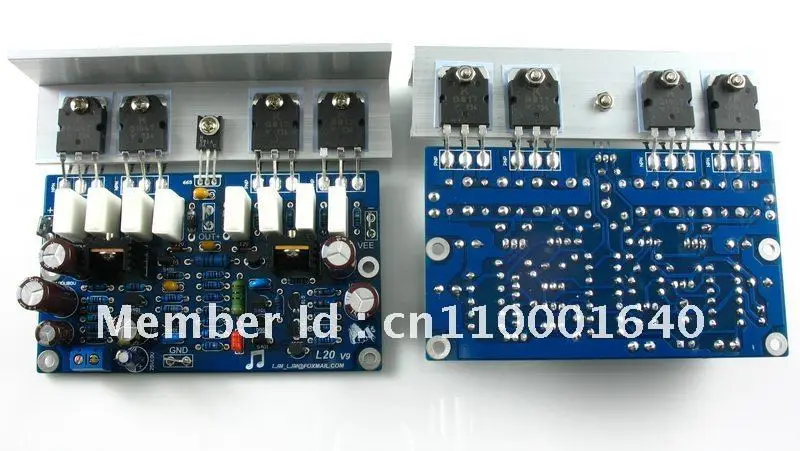 

LJM-Audio Hi-end L20 Audio Stero Power amplifier board with Angle aluminum (Assembled Amp board,include 2 bobards)