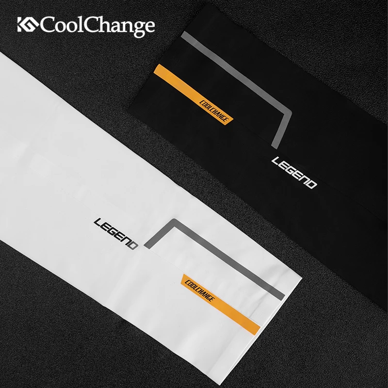 Велосипедные наружные нарукавники CoolChange из ледяной ткани дышащие с УФ защитой
