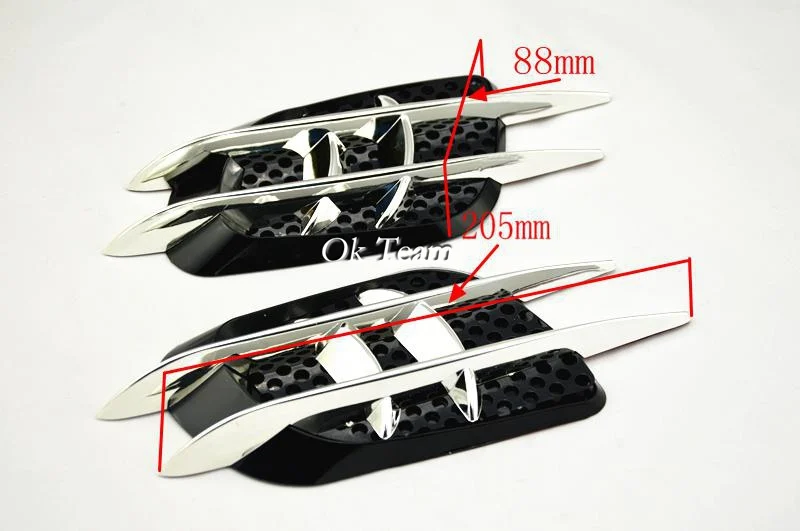 Бесплатная доставка 2 шт. автомобильные декоративные боковые крылья на
