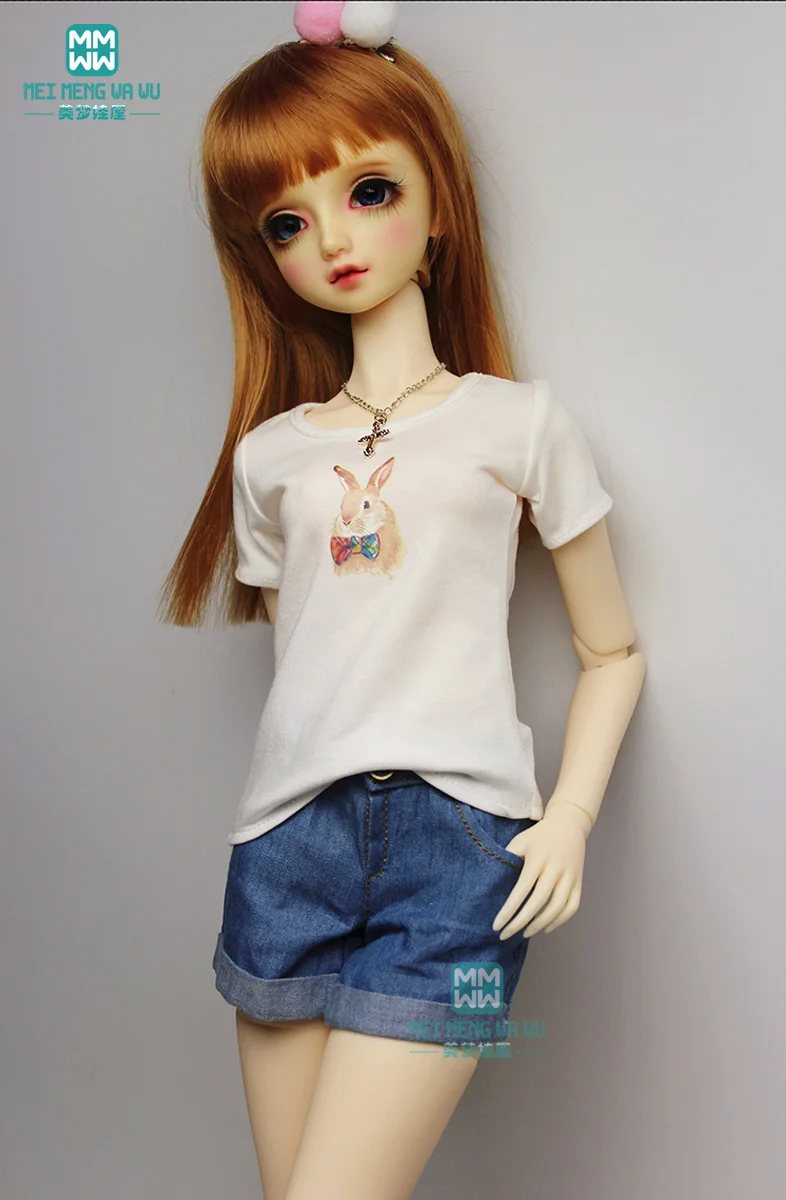 Кукольная одежда для 1/3 1/4 1/6 BJD DD SD10 модная футболка с принтом и несколькими