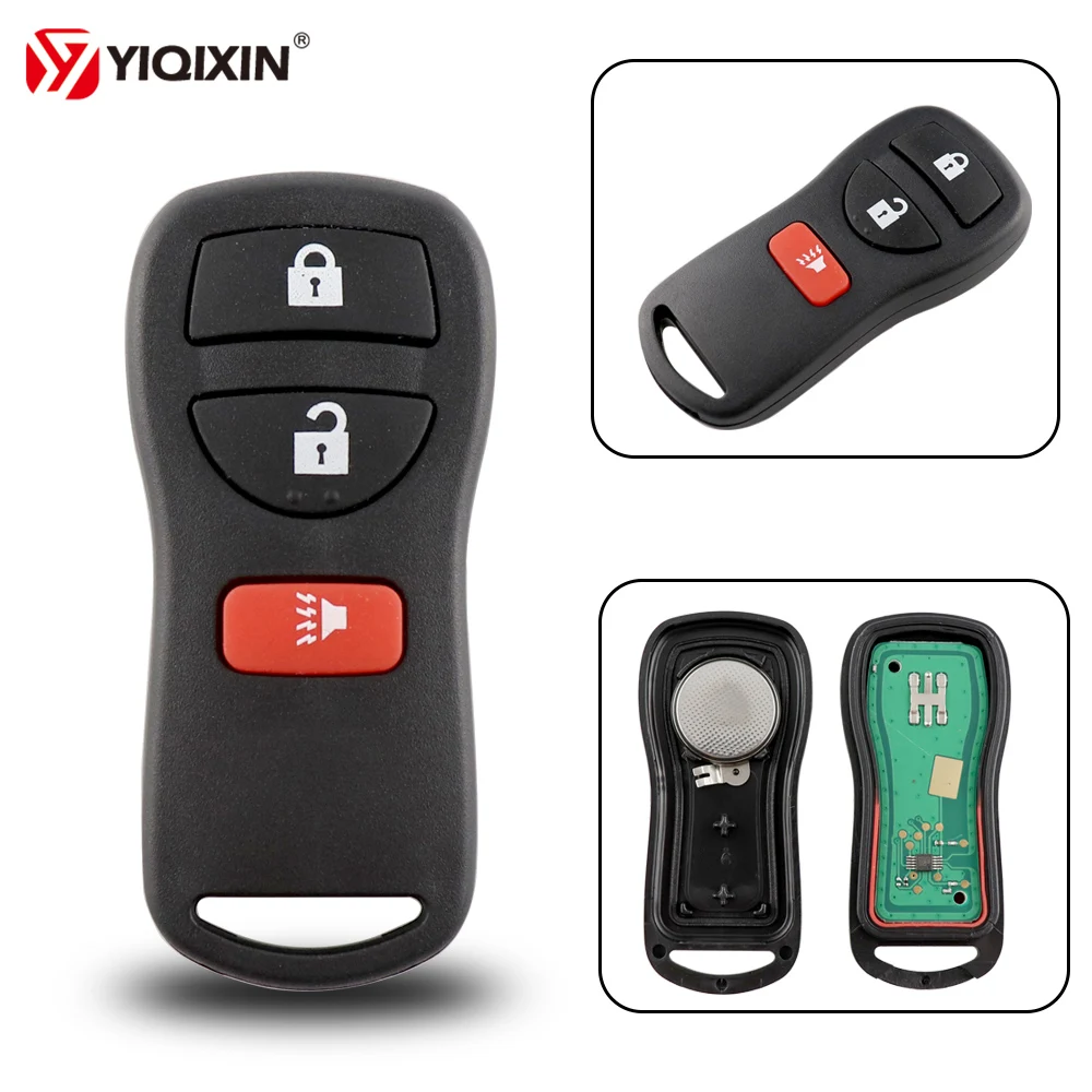 

YIQIXIN 2+1 3 Buttons Replacement Keyless Entry Remote Car Key For Nissan X-Trail Frontier Murano Armada Pathfinder 2002-2008