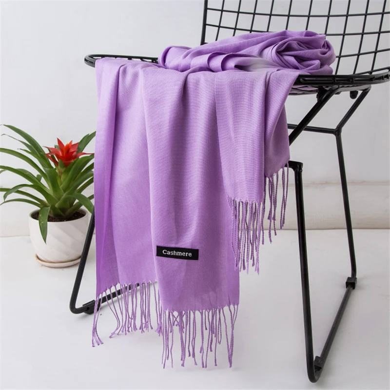 

Fashion Hot Sale Unisex Soft Scarf Scarves Men Scarf Cashmere Shawls Black White Solid Color Gentleman's Bussiness Scarves