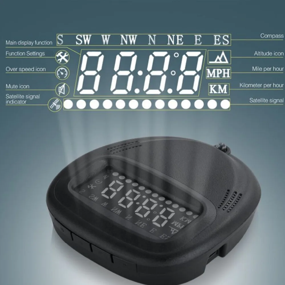 XYCING A1 Car HUD 2 0 inch font b GPS b font Car Head Up Display