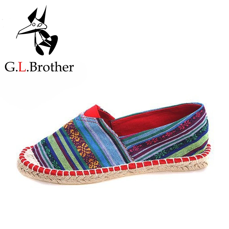 G.L.Brother Espadrilles Women 2017 Flat Loafers Slip On