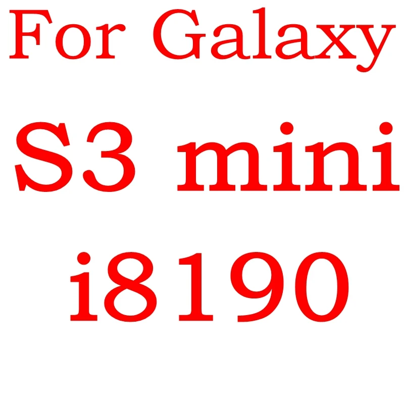 Защитное закаленное стекло для samsung Galaxy S2 plus S3 S4 S5 mini S6 GT I9190 i8190 i9500 I9300 I9100 SM G9200 - Цвет: For Galaxy s3 mini