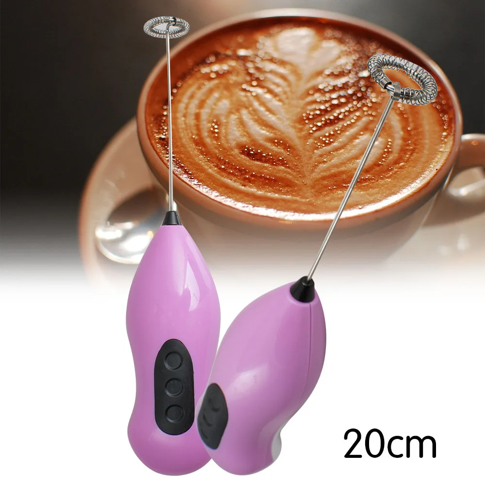 Мини ручной Электрический для размешивания кофе венчик для взбивания молока мешалка из нержавеющей стали яиц