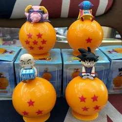 Dragon Ball Majin Буу Сон Гоку Krillin аниме Действие игрушки Рисунок 6 см мультфильм 4 шт./компл. Nendoroid Симпатичные игрушка в подарок f7322