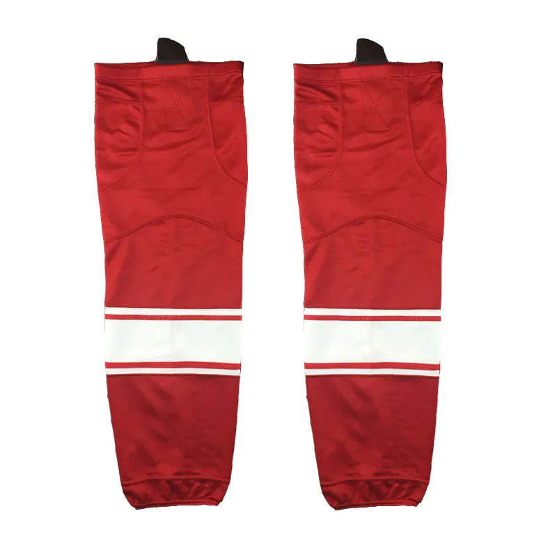 

COLDINDOOR 100% Polyester red Ice Hockey Socks Cheap Shin Guards W031