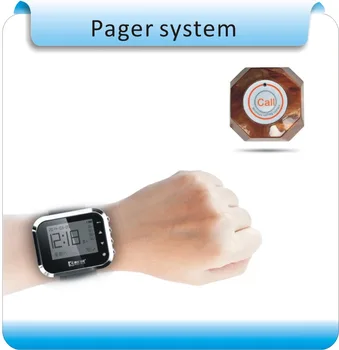 

KC166 Wireless Waiter Wrist Pagers Service Calling System for Restaurant Calling Service 5pcs Buttons +smart watches