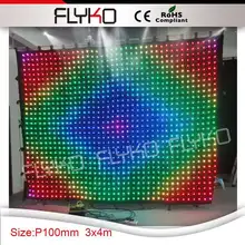 Светодиодный подгоняемый размер светодиодный видео занавес светодиодная завеса для зрелищных мероприятий