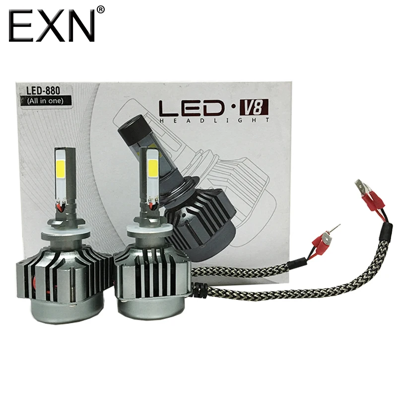 

880 881 80W 8000LM/set LED Headlight Conversion Kit 6000K COB LED Bulbs Car White Lights (2x40w/4000Lm) All In One LED Head Lamp
