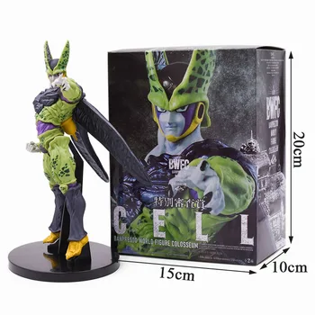 

DragonBall Z BWFC CELL Ultimate Shape Gokou Battle Soldiers Awakening DBZ Cell Brush PVC Action Figure Model Collection Toy