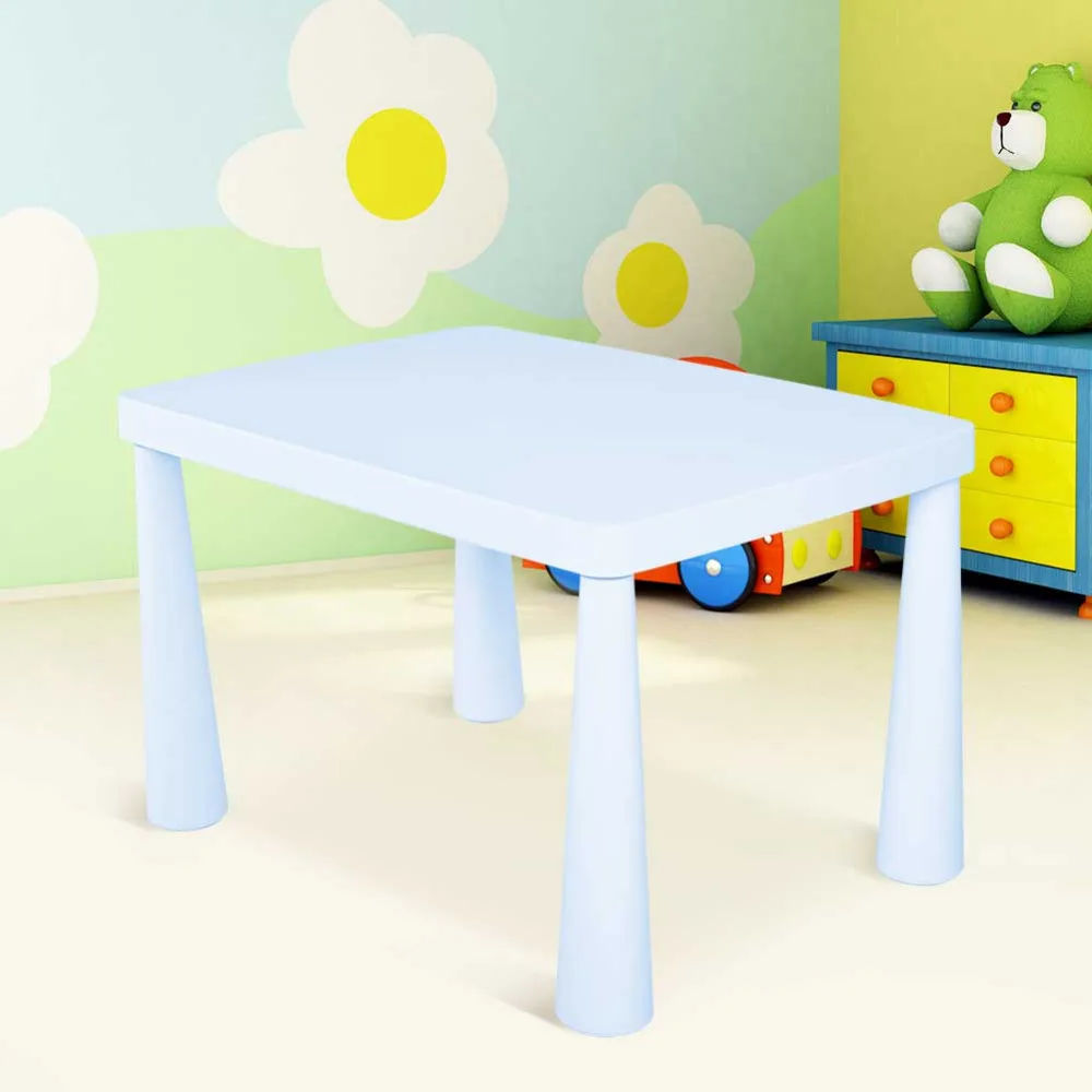 

Clearance Kids Children Portable Plastic Table Learn & Play Activity School Home Furniture Light Blue