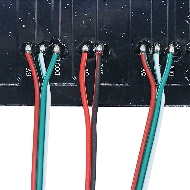 Цифровой гибкий точечный матричный модуль светильник WS2812B SMD 5050 RGB индивидуально