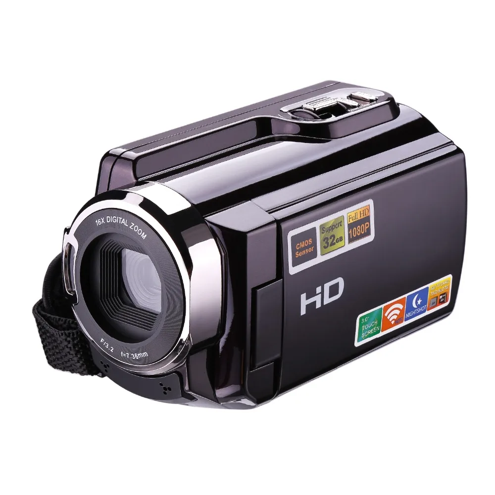 

8MP Coffee Full HD Wifi Video Camcorder 3 Inch LCD Touch Screen Rotatable IR Night Vision Home Digital Camera Multi-languages