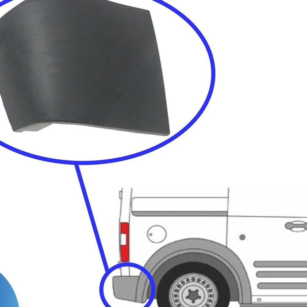 

Right Side Rear Bumper Corner End Caps With Clips For Ford Transit Connect